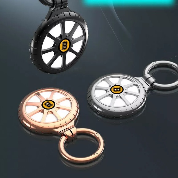 Airtag Metal case Shell Keychain Key-ring - Picture 2 of 12